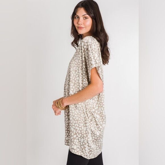 BUTTER SATIN FROCK, MOCHA SPOTS - Picture 7 of 11